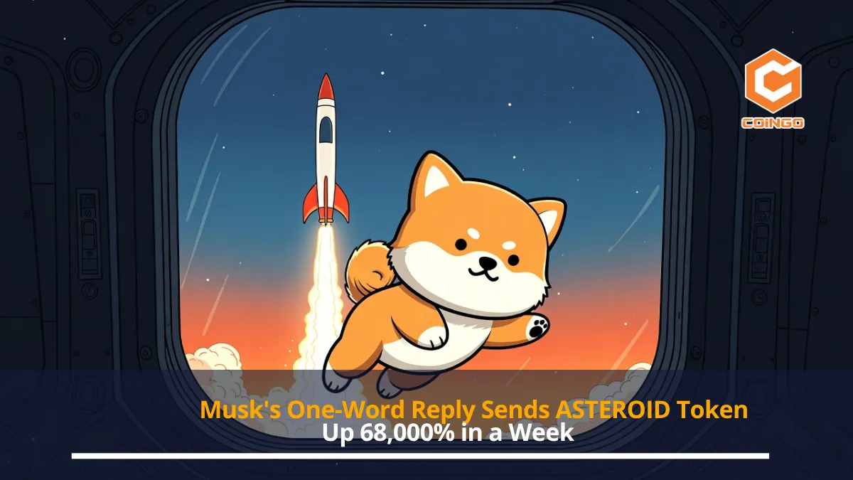 Musk's One-Word Reply Sends ASTEROID Token Up 68,000% in a Week