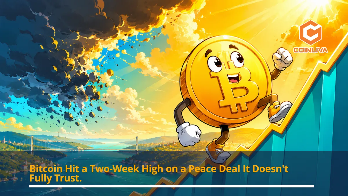 Bitcoin Hit a Two-Week High on a Peace Deal It Doesn't Fully Trust.