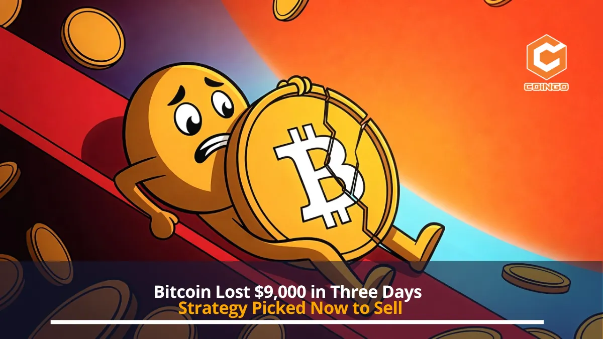 Bitcoin Lost $9,000 in Three Days. Strategy Picked Now to Sell