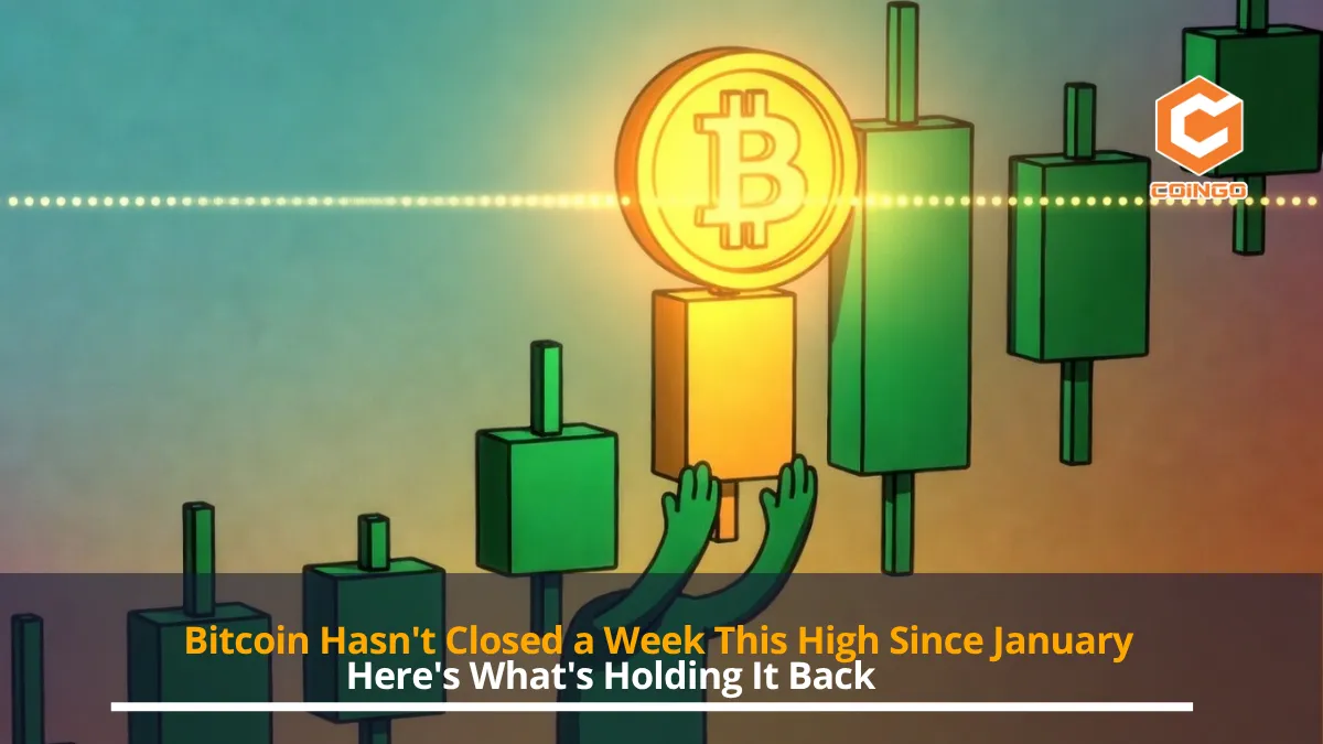 Bitcoin Hasn't Closed a Week This High Since January. Here's What's Holding It Back.