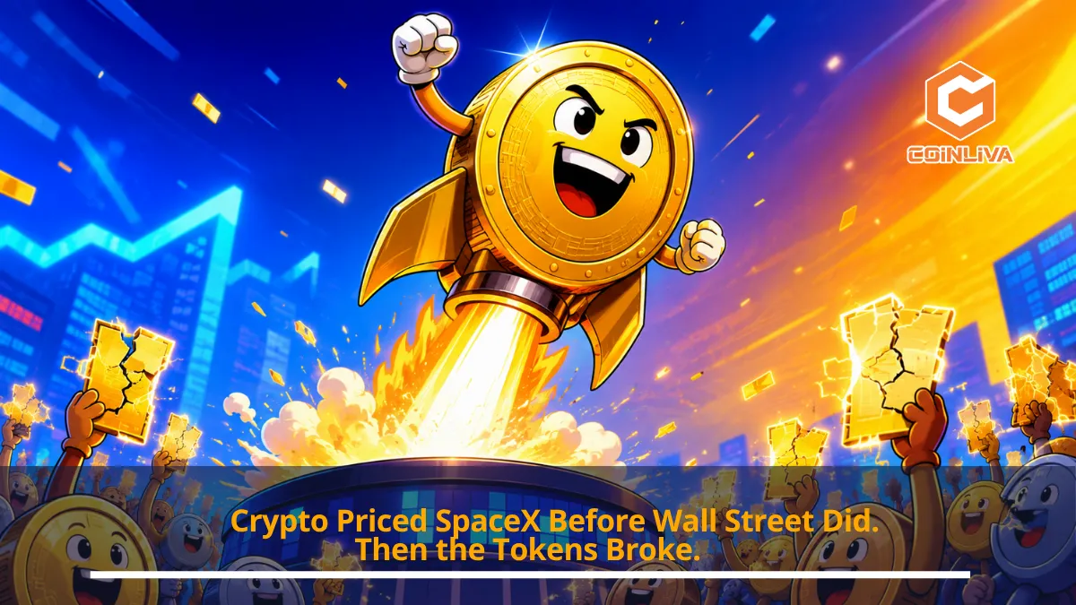 Crypto Priced SpaceX Before Wall Street Did. Then the Tokens Broke.