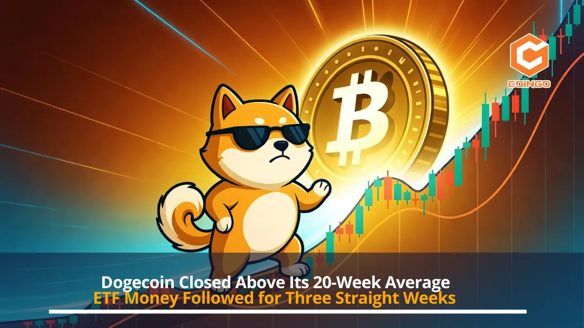 Dogecoin Closed Above Its 20-Week Average. ETF Money Followed for Three Straight Weeks.