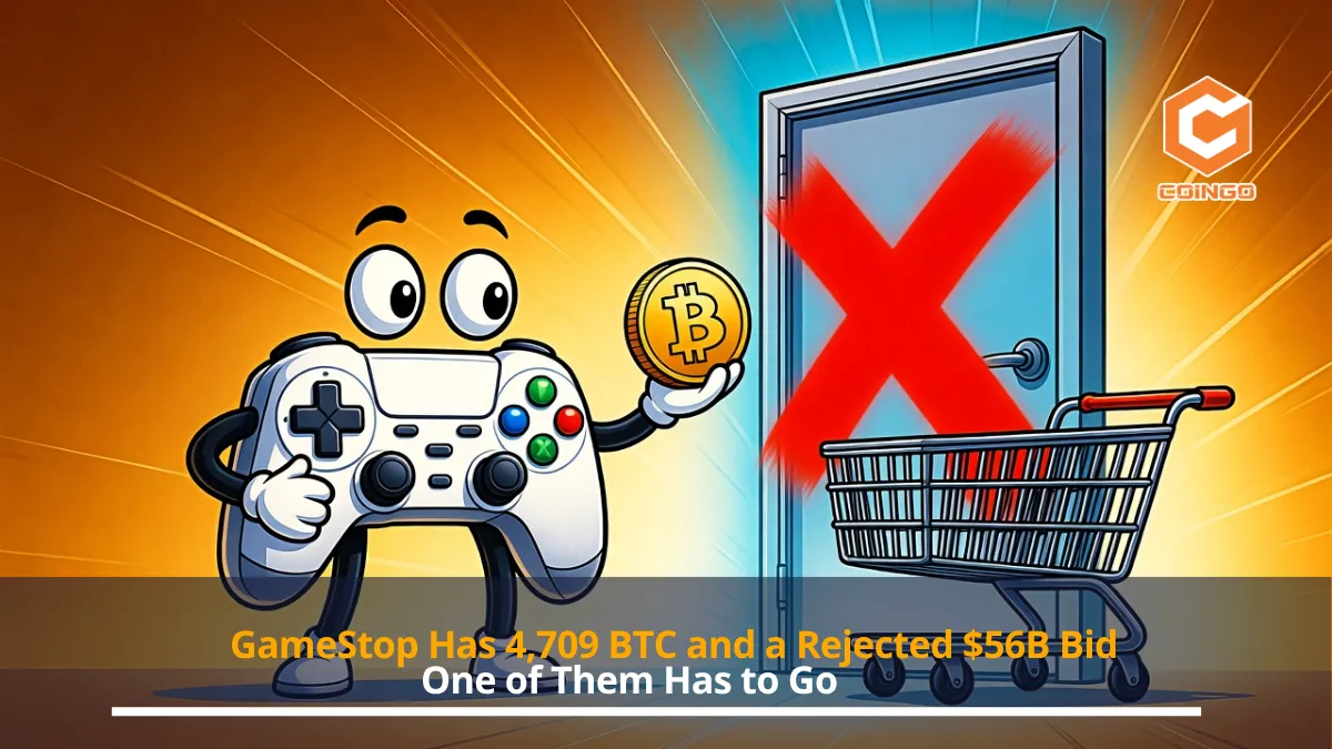 GameStop Has 4,709 BTC and a Rejected $56B Bid. One of Them Has to Go.
