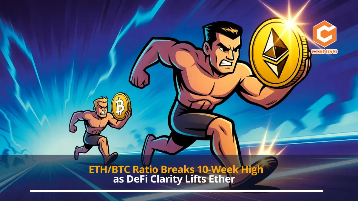 ETH/BTC Ratio Breaks 10-Week High as DeFi Clarity Lifts Ether