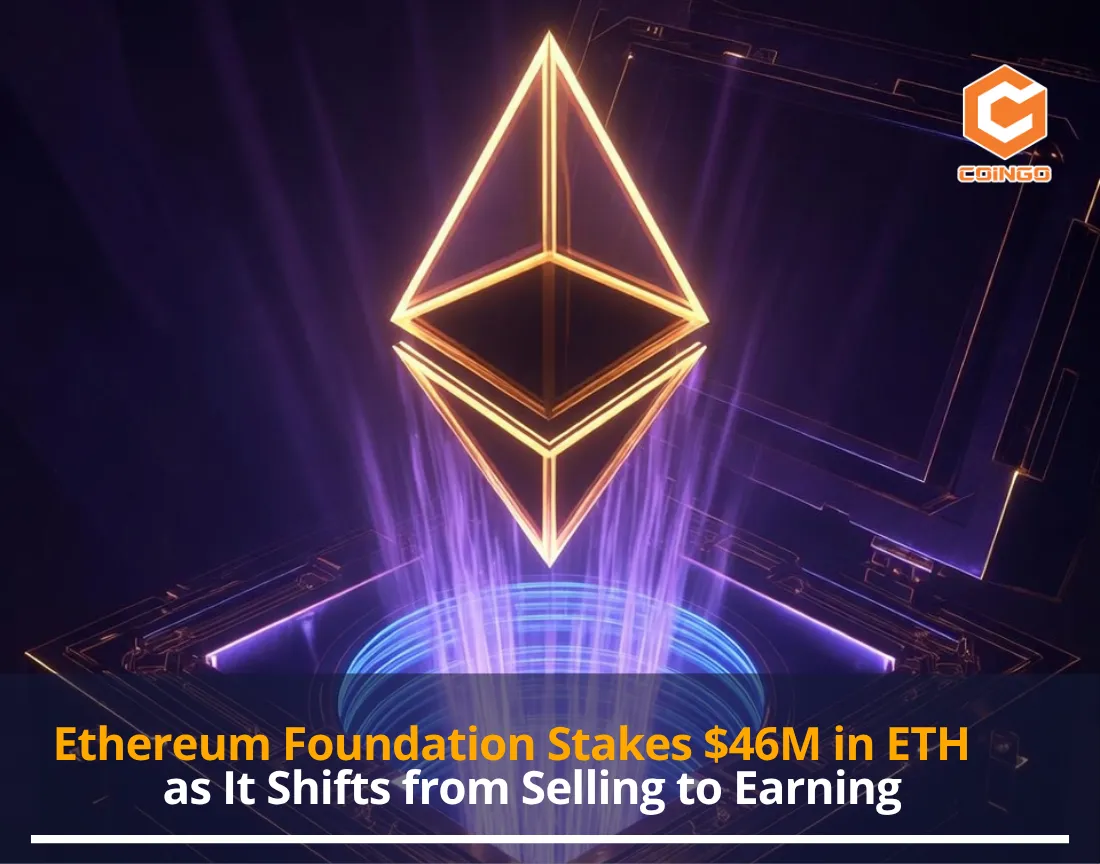 Ethereum Foundation Stakes $46M in ETH as It Shifts from Selling to Earning