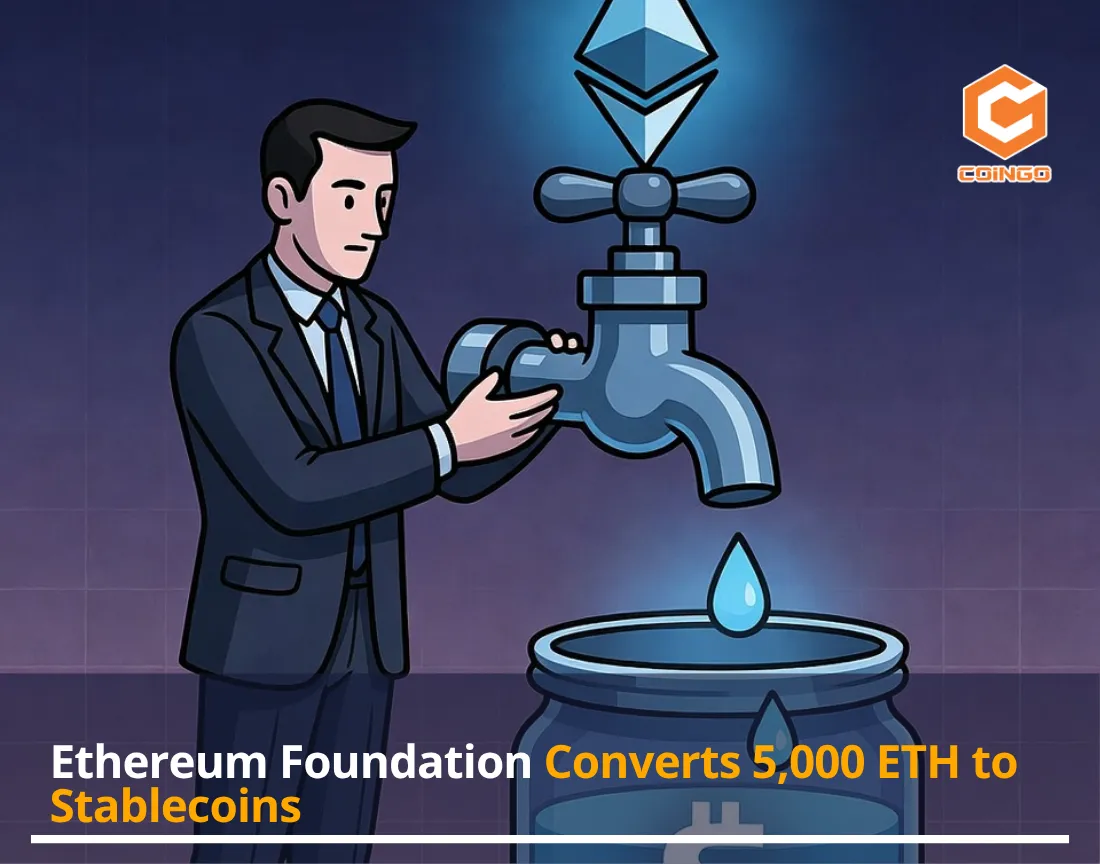 Ethereum Foundation Converts 5,000 ETH to Stablecoins Using TWAP — Part of a Broader Shift Away From Direct Sales