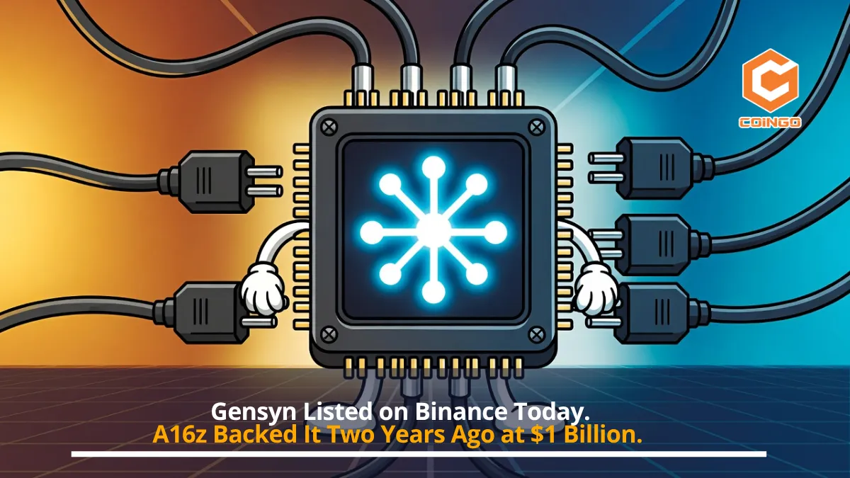 Gensyn Listed on Binance Today. A16z Backed It Two Years Ago at $1 Billion.