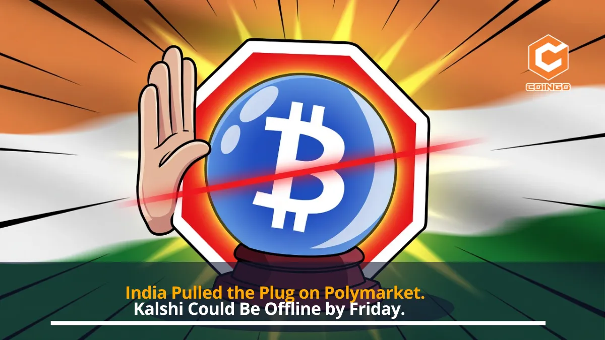 India Pulled the Plug on Polymarket. Kalshi Could Be Offline by Friday.