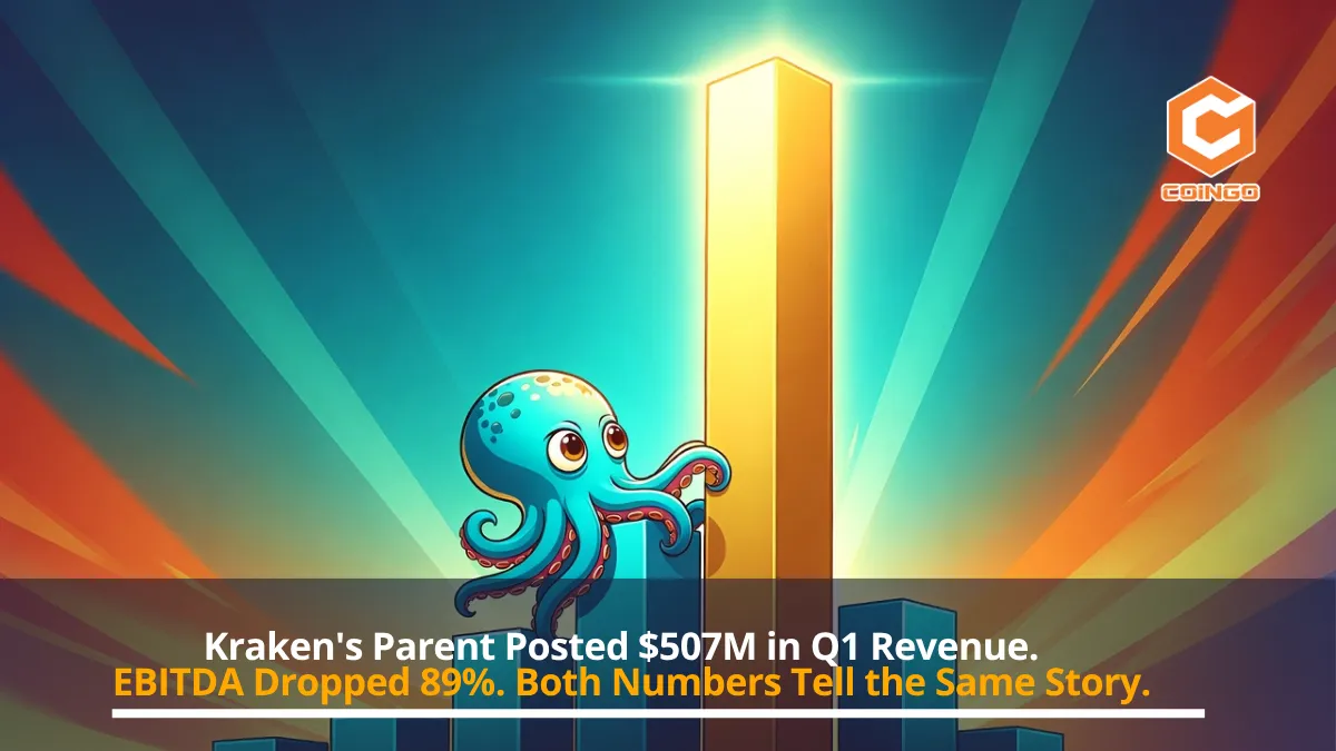Kraken's Parent Posted $507M in Q1 Revenue. EBITDA Dropped 89%. Both Numbers Tell the Same Story.