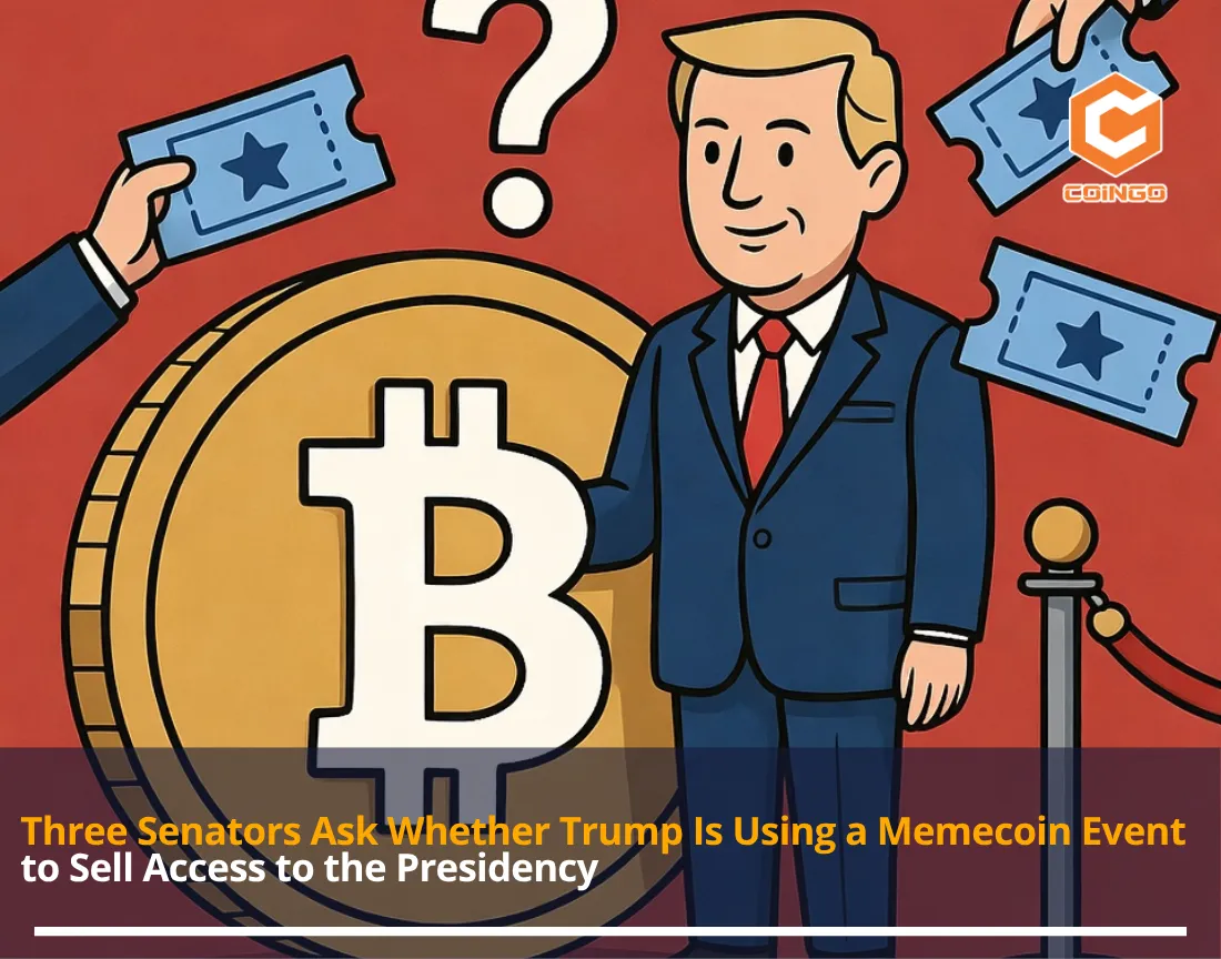 Three Senators Ask Whether Trump Is Using a Memecoin Event to Sell Access to the Presidency