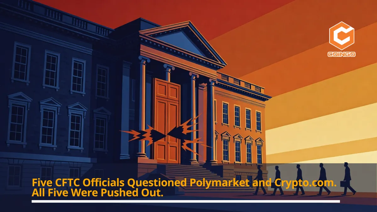 Five CFTC Officials Questioned Polymarket and Crypto.com. All Five Were Pushed Out.