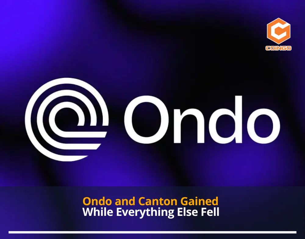 Ondo and Canton Gained While Everything Else Fell