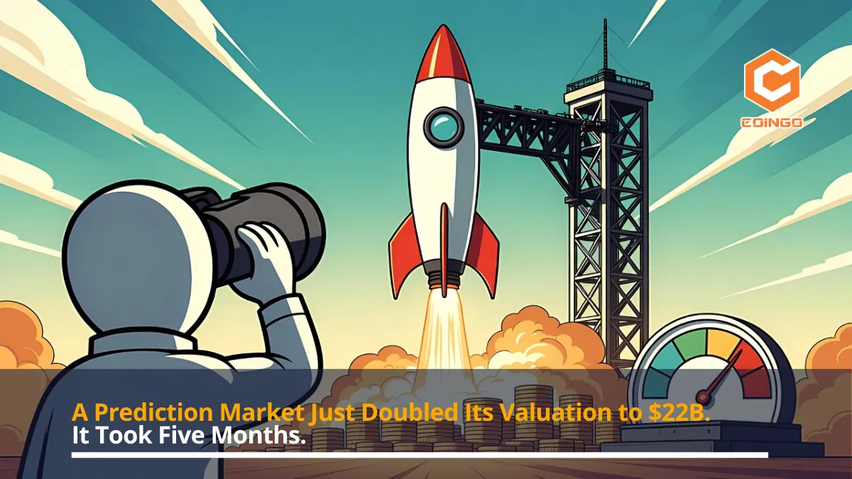 A Prediction Market Just Doubled Its Valuation to $22B. It Took Five Months.