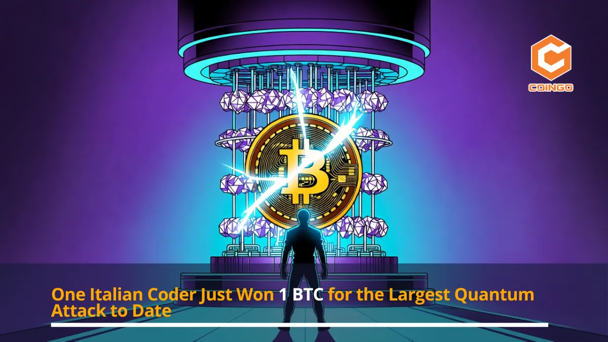 One Italian Coder Just Won 1 BTC for the Largest Quantum Attack to Date