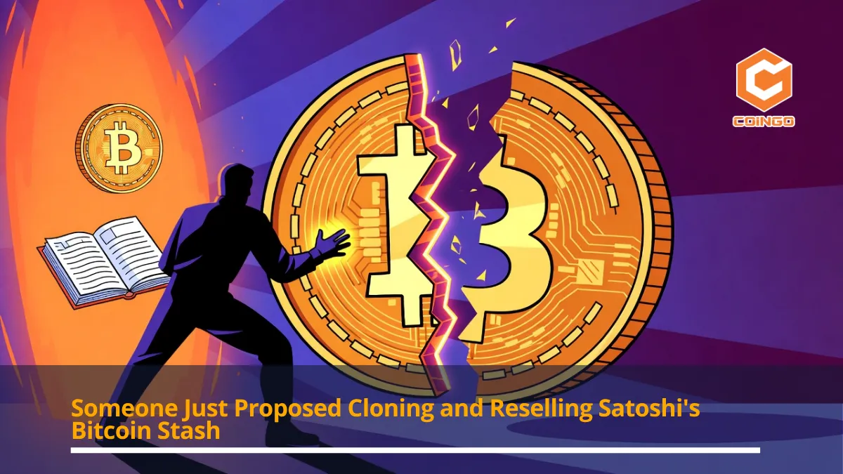 Someone Just Proposed Cloning and Reselling Satoshi's Bitcoin Stash