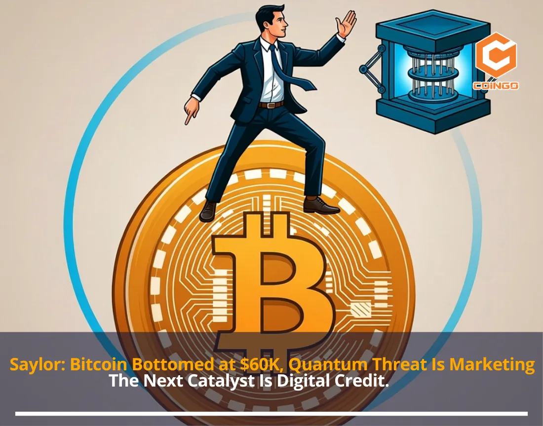 Saylor: Bitcoin Bottomed at $60K, Quantum Threat Is Marketing. The Next Catalyst Is Digital Credit.