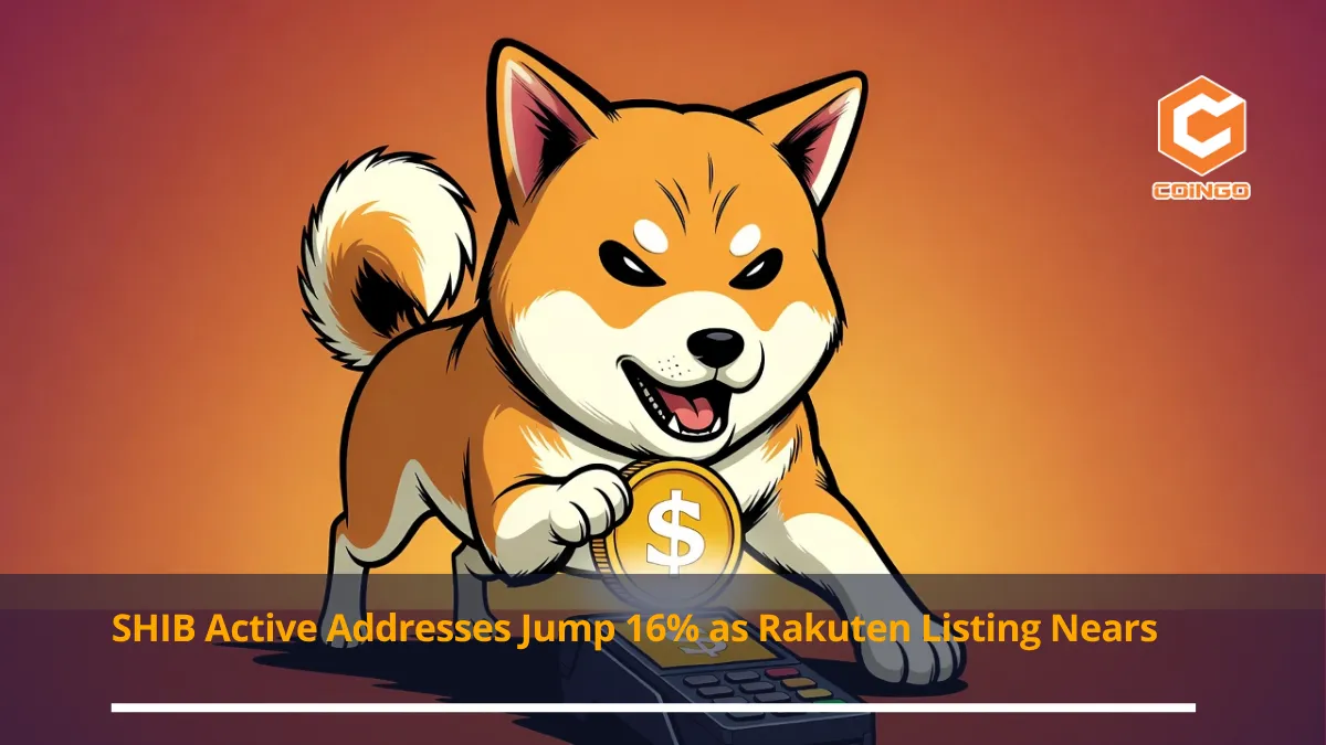 SHIB Active Addresses Jump 16% as Rakuten Listing Nears