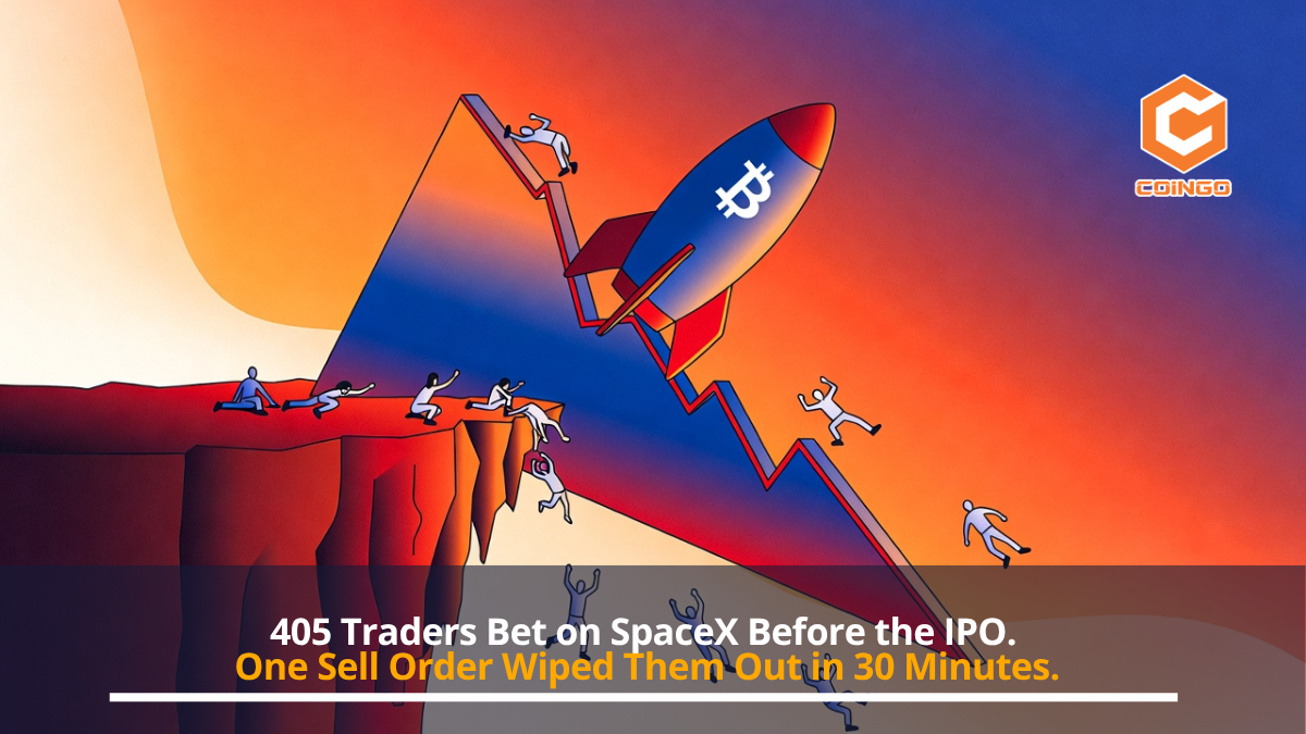 405 Traders Bet on SpaceX Before the IPO. One Sell Order Wiped Them Out in 30 Minutes.