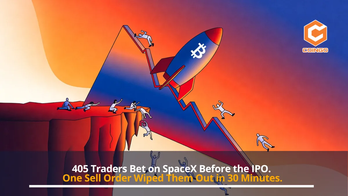 405 Traders Bet on SpaceX Before the IPO. One Sell Order Wiped Them Out in 30 Minutes.