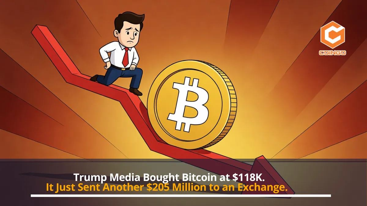 Trump Media Bought Bitcoin at $118K. It Just Sent Another $205 Million to an Exchange.