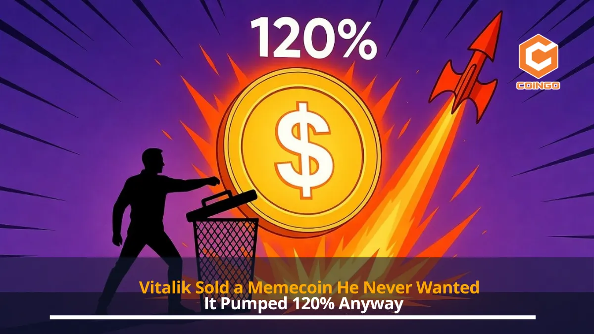 Vitalik Sold a Memecoin He Never Wanted. It Pumped 120% Anyway.