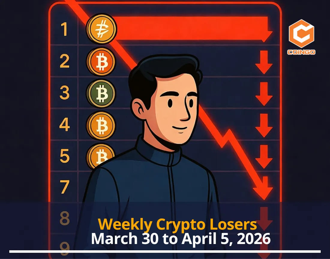 Weekly Crypto Losers — March 30 to April 5, 2026