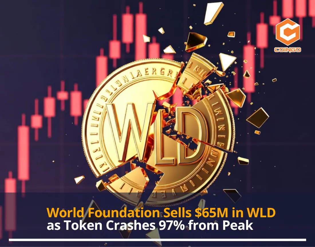 World Foundation Sells $65M in WLD as Token Crashes 97% from Peak