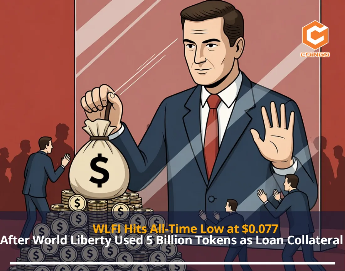 WLFI Hits All-Time Low at $0.077 After World Liberty Used 5 Billion Tokens as Loan Collateral