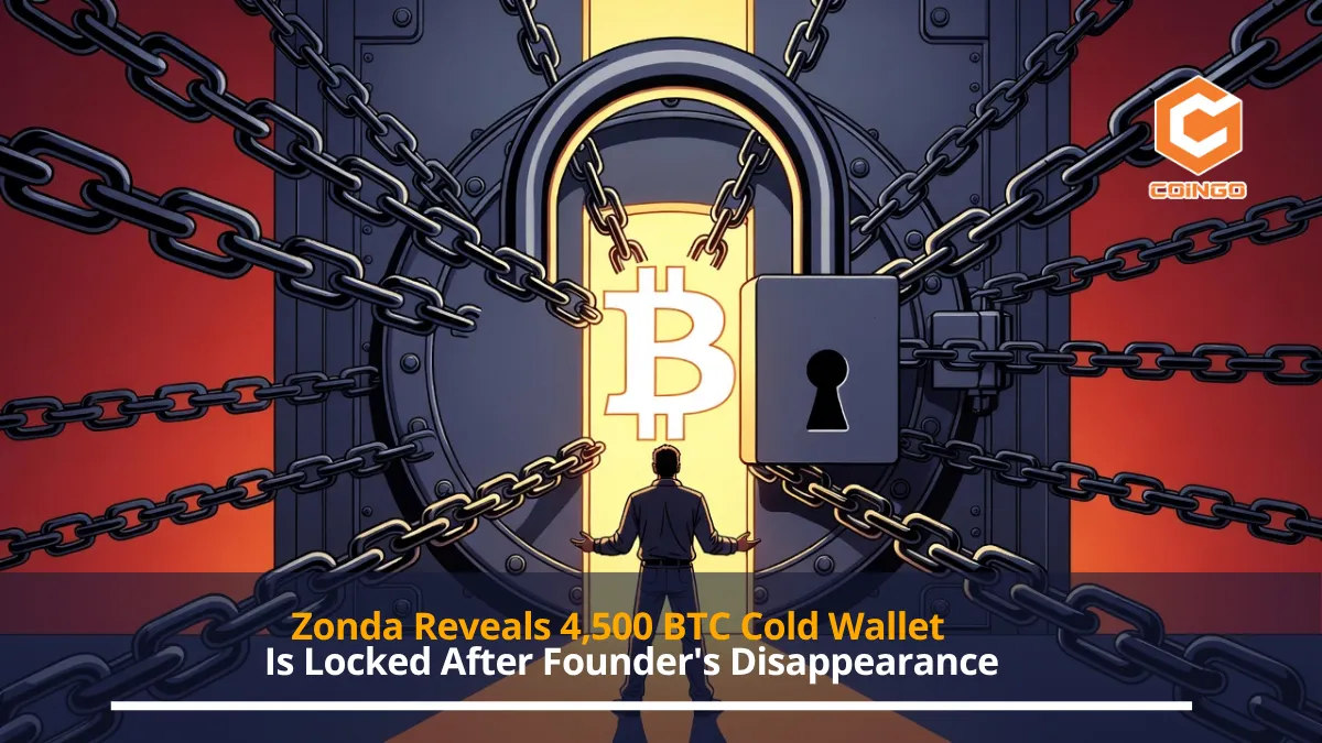 Zonda Reveals 4,500 BTC Cold Wallet Is Locked After Founder's Disappearance