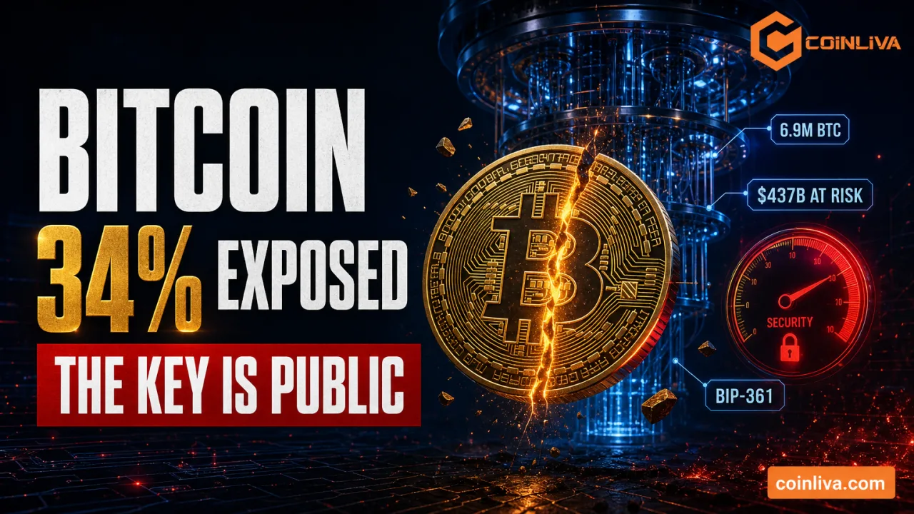 Bitcoin Quantum Risk: 34% of Supply Has Already Shown Its Key