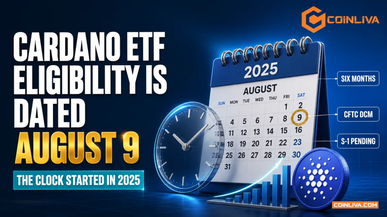 Cardano ETF Eligibility Is Dated August 9. It Arrived Last September.