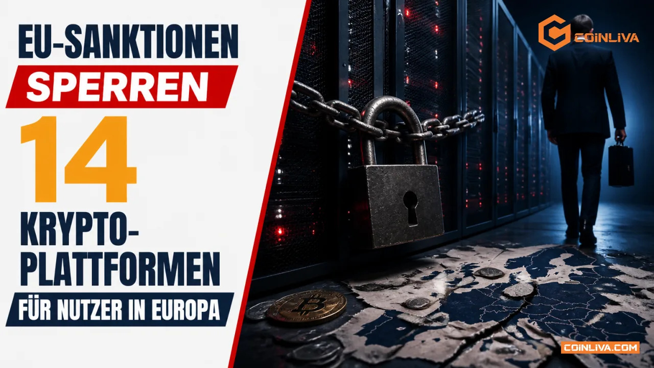 EU-Sanktionen sperren 14 Krypto-Plattformen für Nutzer in Europa