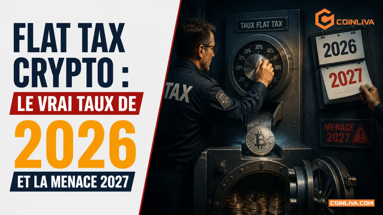 Flat tax crypto : le vrai taux de 2026 et la menace 2027