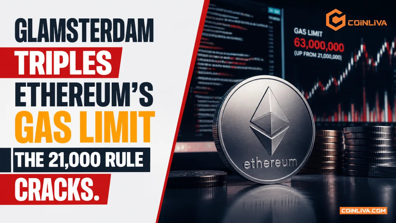 Glamsterdam Triples Ethereum's Gas Limit. The 21,000 Rule Cracks.