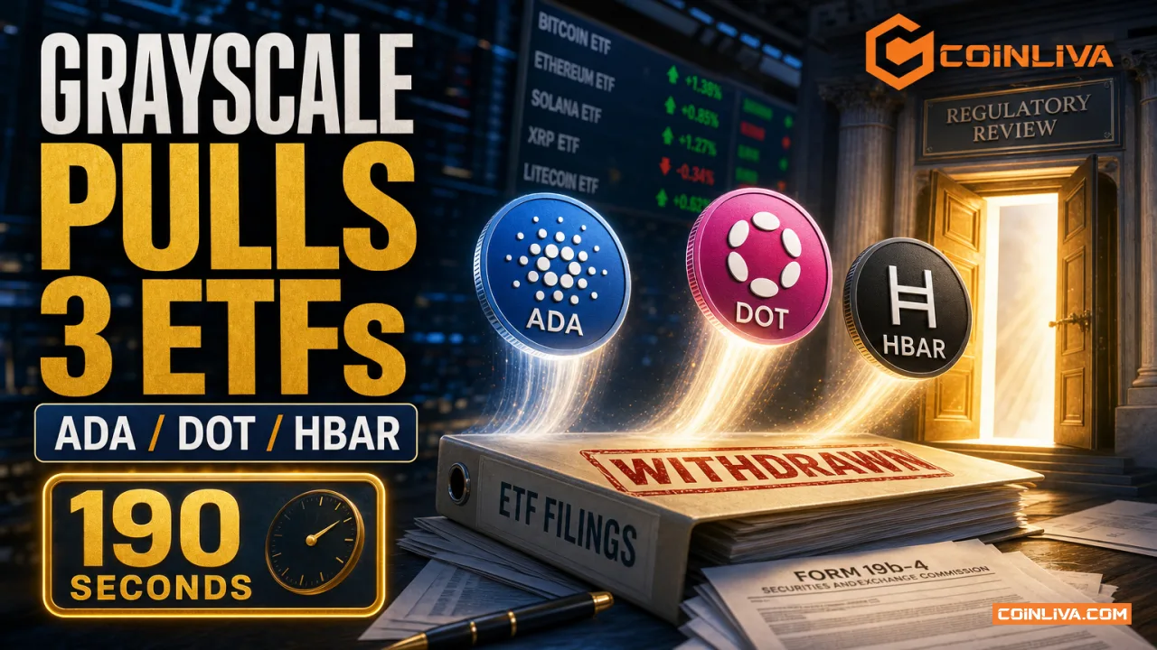 Grayscale Pulled Three Altcoin ETFs Days Before the Rules Eased