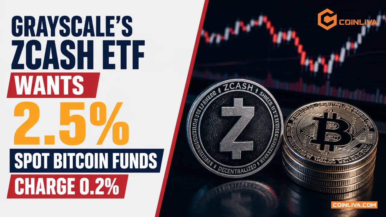 Grayscale's Zcash ETF Wants 2.5%. Spot Bitcoin Funds Charge 0.2%