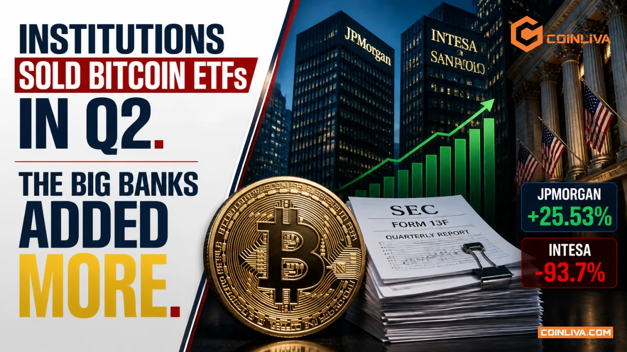 Institutions Sold Bitcoin ETFs in Q2. The Big Banks Added More.