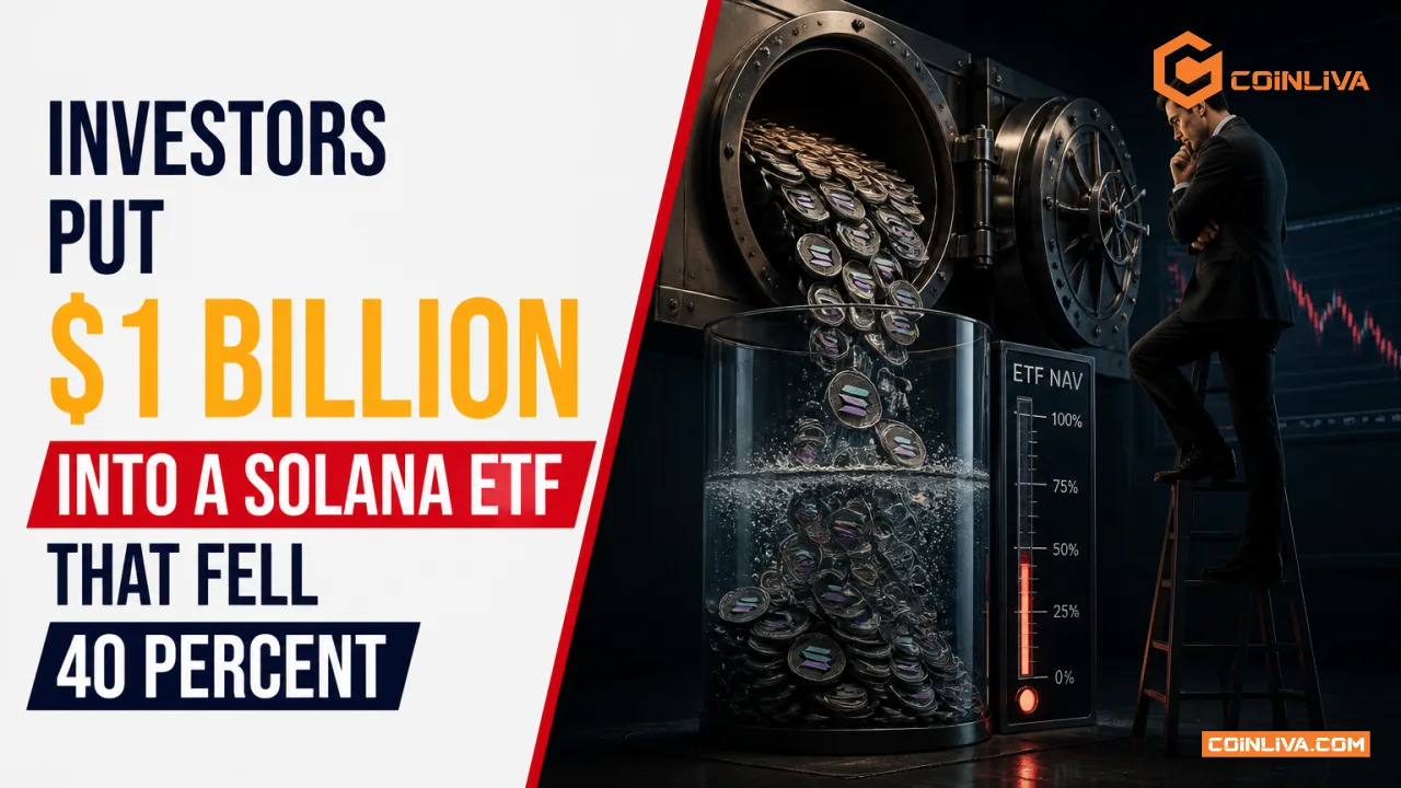 Investors Put $1 Billion Into a Solana ETF That Fell 40 Percent