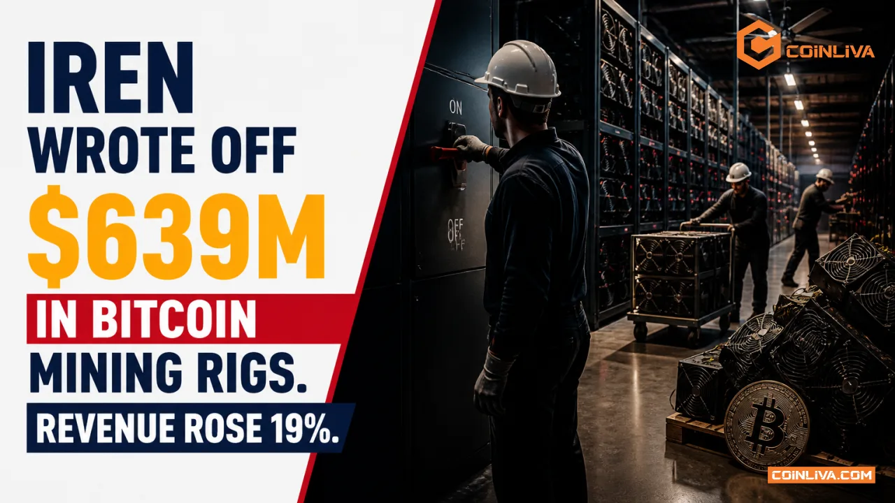 IREN Wrote Off $639M in Bitcoin Mining Rigs. Revenue Rose 19%.
