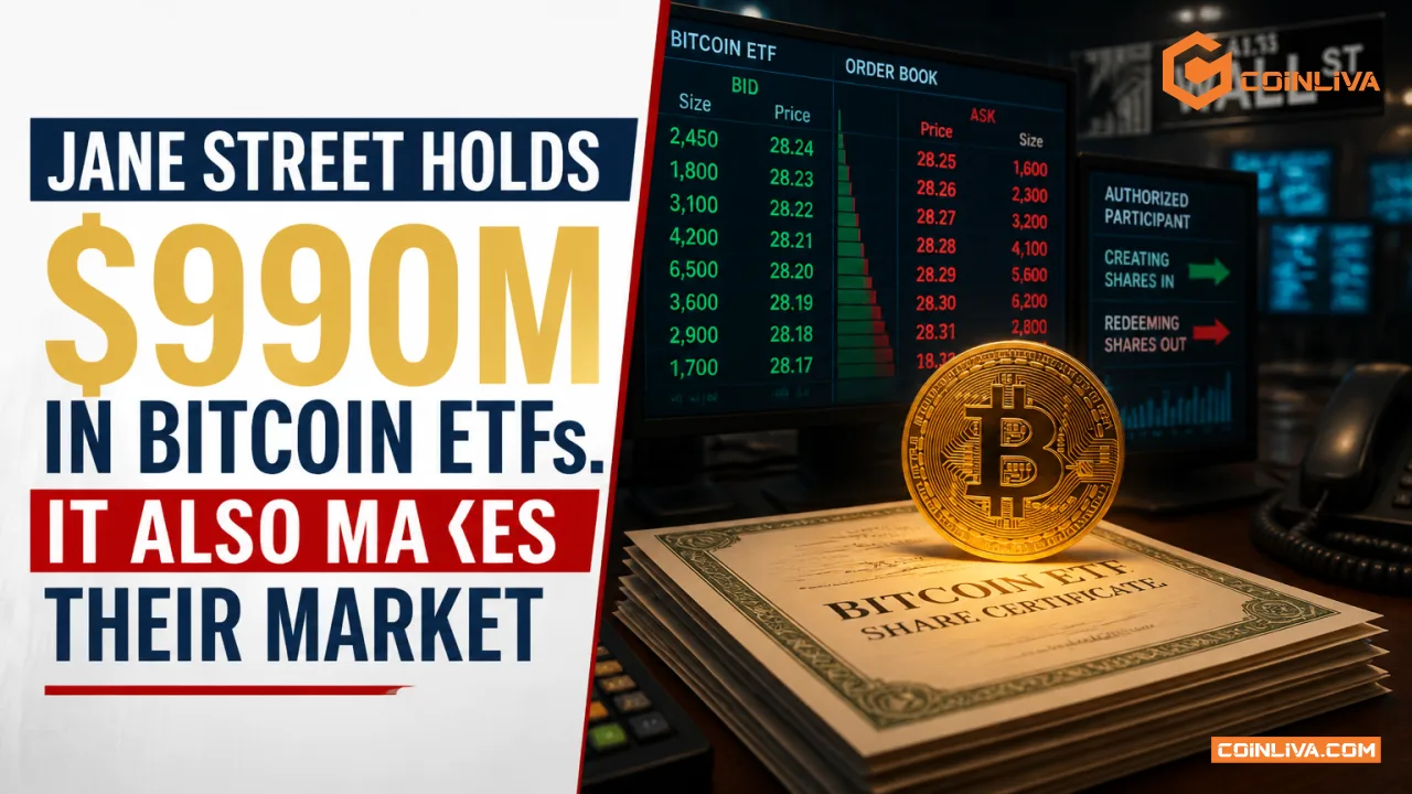 Jane Street Holds $990M in Bitcoin ETFs. It Also Makes Their Market