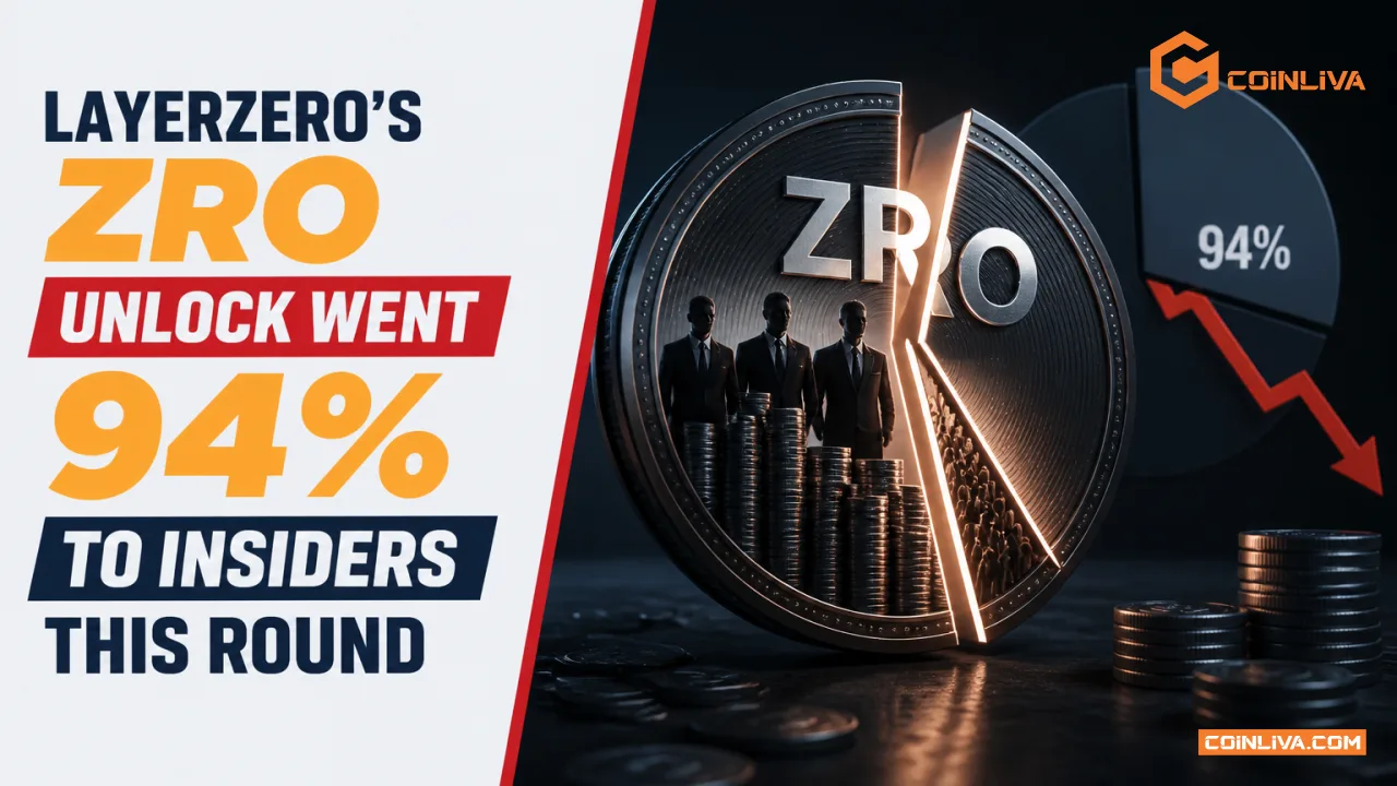LayerZero's ZRO Unlock Went 94% to Insiders This Round