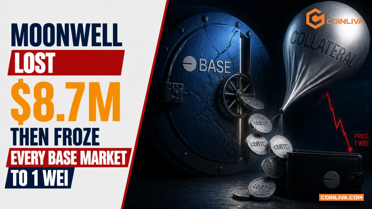 Moonwell Lost $8.7M, Then Froze Every Base Market to 1 Wei