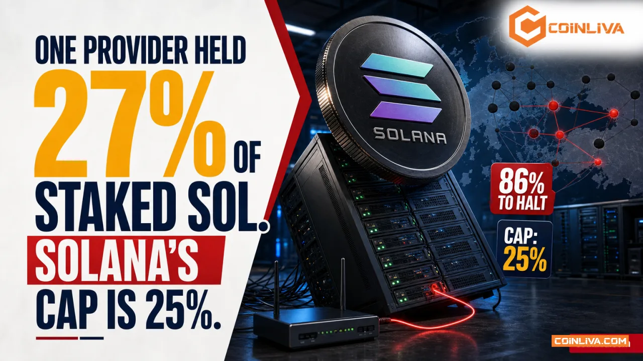 One Provider Held 27% of Staked SOL. Solana's Cap Is 25%.