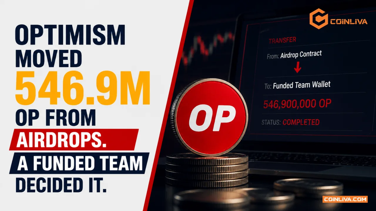 Optimism Moved 546.9M OP From Airdrops. A Funded Team Decided It.