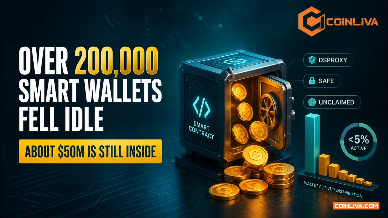 Over 200,000 Smart Wallets Fell Idle. About $50M Is Still Inside.