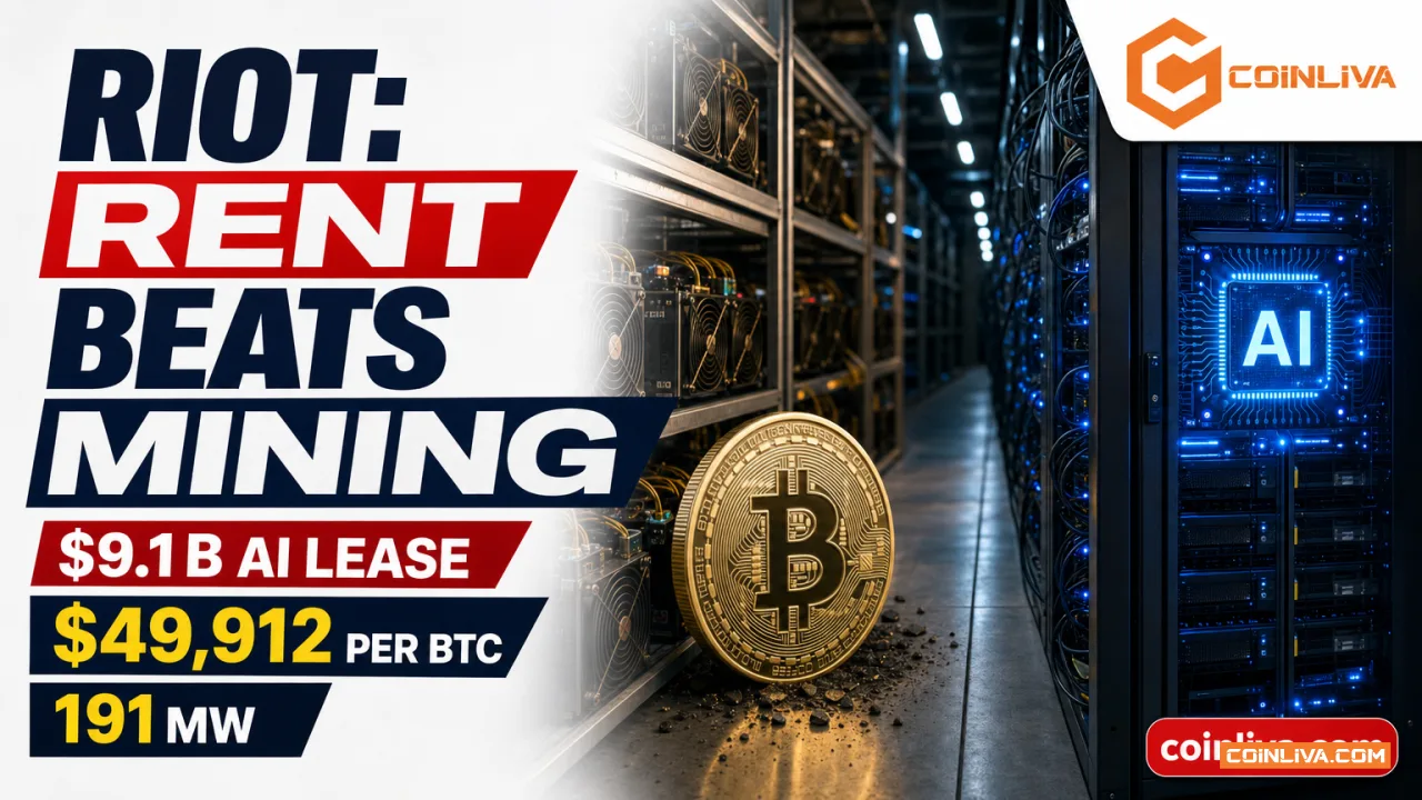 Riot Platforms Pays $49,912 to Mine a Bitcoin. AI Pays Better.