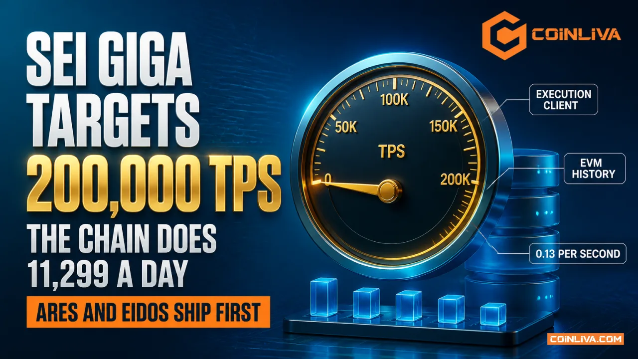 Sei Giga Targets 200,000 TPS on a Chain Doing 11,299 a Day