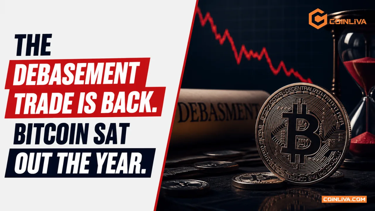 The Debasement Trade Is Back. Bitcoin Sat Out the Year.