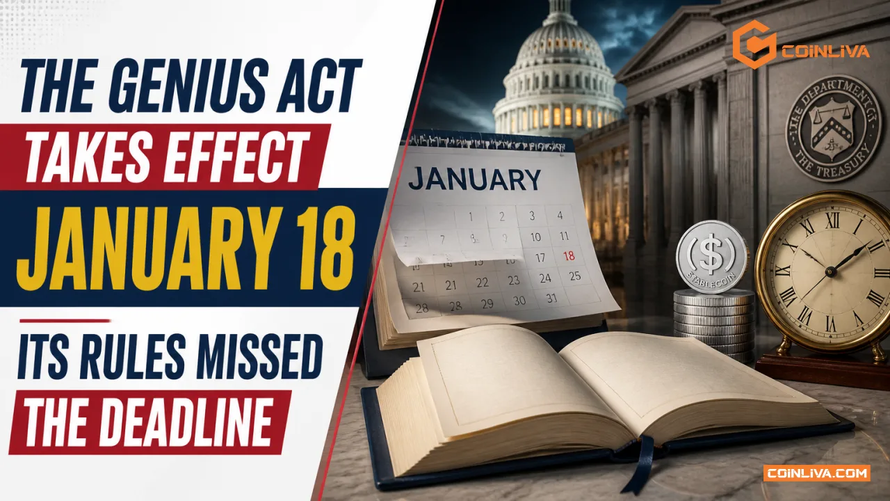 The GENIUS Act Takes Effect January 18. Its Rules Missed the Deadline