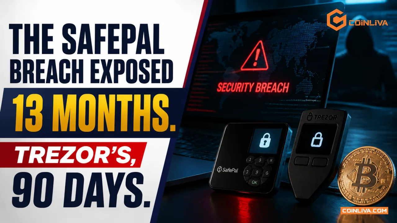 The SafePal Breach Exposed 13 Months. Trezor's, 90 Days.